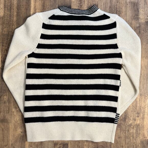 Marc Jacobs Tattoo Hearts Cherries 100% Wool Crewneck Sweater Ivory Size Small - Picture 10 of 10